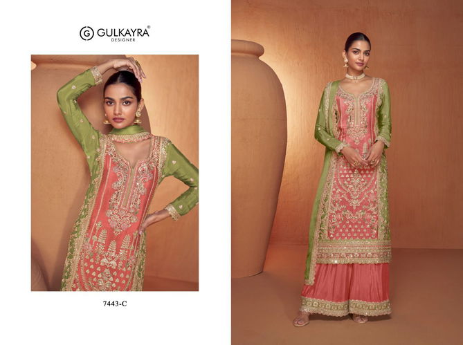 Saheli By Gulkayra Real Chinon Sharara Wedding Salwar Suits Wholesale Shop In Surat